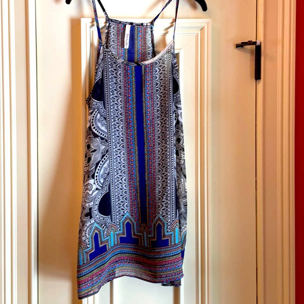 Anthropologie sheer silk camisole tunic top